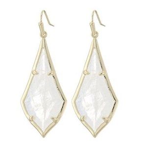 New Kendra Scott Olivia gold and Crystal Earring